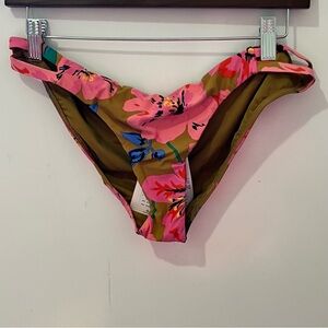 Billabong size XL floral Women's Standard Lowrider Bikini Bottom